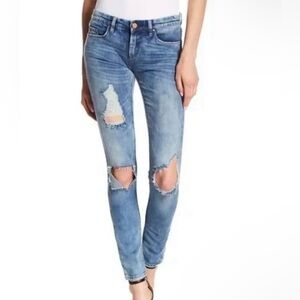 *NWT* Blank NYC Skinny Classique Mid-Rise Denim Distressed Jeans Size 24